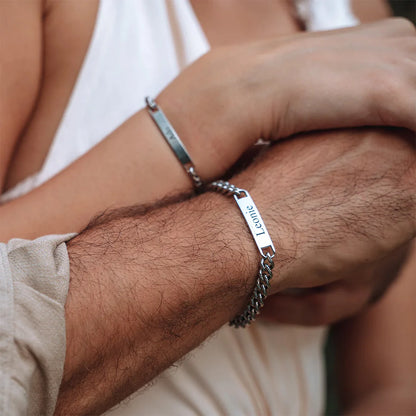 Permanent Partner-Bracelets with Engraving