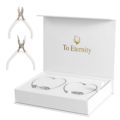 Permanent Partner-Bracelets with Engraving